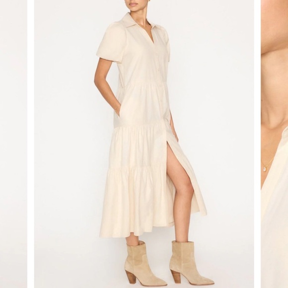 ⭐️Brochu Walker Havana dress⭐️ cream color size medium - Picture 2 of 11